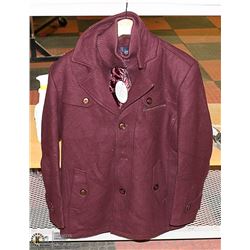 MORDENMISS BURGUNDY JIANYI LARGE MENS JACKET WITH