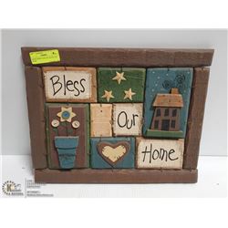 SHOW HOME FOLK ART BLESS OUR HOME