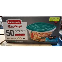 50PCS RUBBERMAID FOOD CONTAINERS