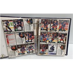 HOCKEY CARD ALBUM WITH OVER 600 CARDS