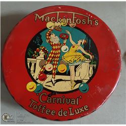 VINTAGE MACKINTOSH'S CARNIVAL TOFFEE DE LUXE TIN