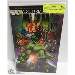 AUTOGRAPHED HULK # 1 COMIC CON