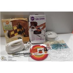 LOT OF ASSORTED BAKING ITEMS