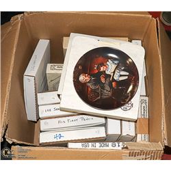 BOX- BRADFORD EXCHANGE & MORE COLLECTOR PLATES X15