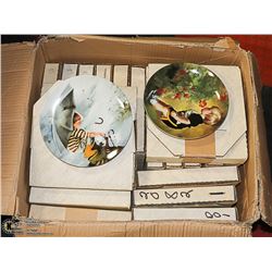 BOX- BRADFORD EXCHANGE & MORE COLLECTOR PLATES X20