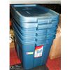 Image 1 : SET OF 4 RUBBERMAID ROUGHNECK STORAGE