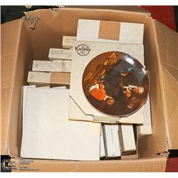BOX- BRADFORD EXCHANGE & MORE COLLECTOR PLATES X16