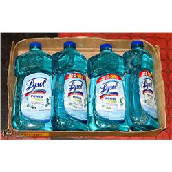LOT OF 4 LYSOL MULTI SURFACE CLEANER 1.2L EACH