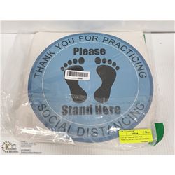 LOT OF "THANK YOU FOR PARCTICING SOCIAL DISTANCING