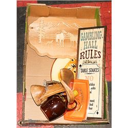 LARGE FLAT WITH VINTAGE AND COLLECTIBLE