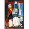 Image 1 : BOX OF HOME/OFFICE CLEANERS AND SUPPLIES