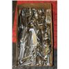 Image 1 : BOX FULL OF FLATWARE - GENERAL,