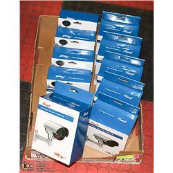 LOT OF 10 DUMMY SECURITY CAMERAS