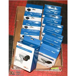 LOT OF 10 DUMMY SECURITY CAMERAS