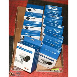 LOT OF 10 DUMMY SECURITY CAMERAS