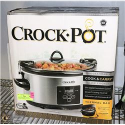 LARGE CROCK-POT CROCK W/ DIGITAL CONTROL &