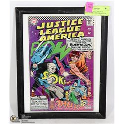 JUSTICE LEAGUE AMERICA COLLECTOR COMIC FRAMED #46