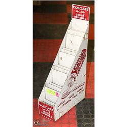 ANTIQUE COLGATE TOOTHBRUSH DISPLAY SHELF METAL