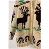 Image 3 : Cowichan Indian Wool Sweater Jacket Elk Forest