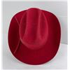 Image 2 : Red Chris Eddy Cowboy Hat Size 7 1/8 Made in USA