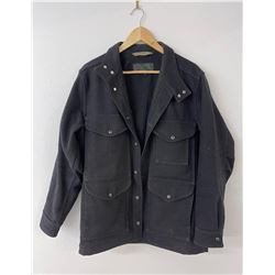 Filson Mackinaw Black Wool Cruiser Coat USA Size M