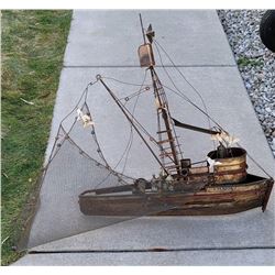 Curtis Jere Wall Sculpture Maria The Shrimp Boat