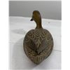 Image 4 : Turned Head Wood Duck Decoy Mallard Hen Signed