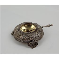 Antique Sterling Silver Salt Dish Samuel Smith