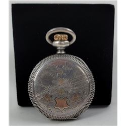 Sterling Silver Gold Ladies 0 Size Pocket Watch
