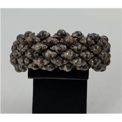Antique Rajasthan India Silver Cuff Bracelet