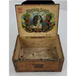 Antique Montana Sport Cigar Box
