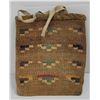 Image 1 : Antique Nez Perce Indian Woven Corn Husk Bag