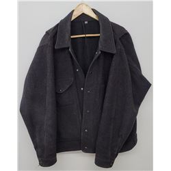 Filson USA Black Wool Mackinaw Cruiser Jacket XL