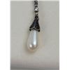 Image 5 : Mikimoto Teardrop Sterling Pearl Necklace Earring