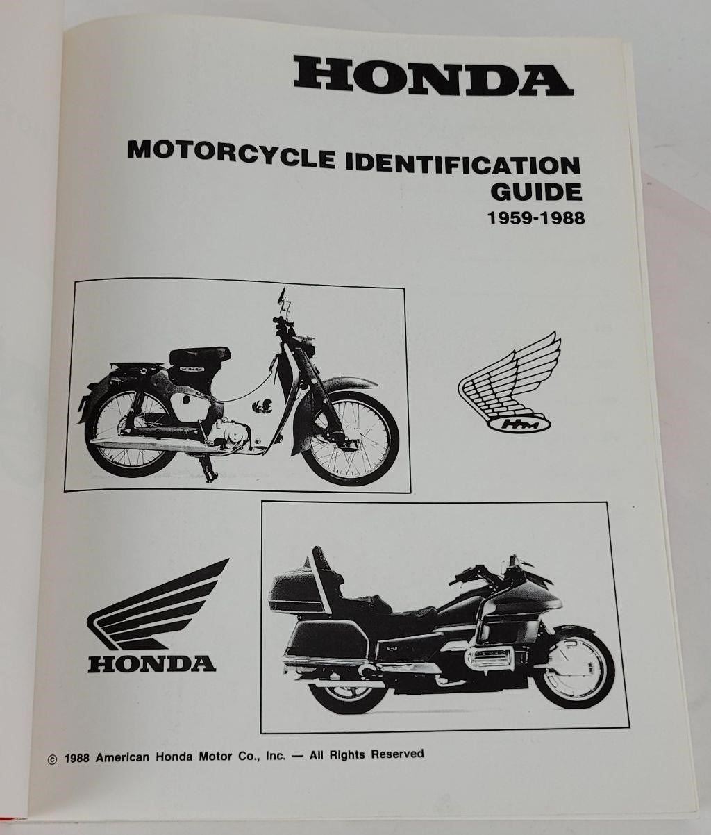 Honda Motorcycle Identification Guide 1959199