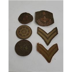 Lot of 6 WW1 Assorted US Army Rank Chevrons