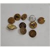 Image 1 : 10 Assorted WW2 Enlisted Uniform Collar Brass