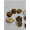 Image 2 : 10 Assorted WW2 Enlisted Uniform Collar Brass