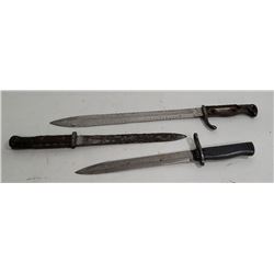 Lot of 3 German WW1 Bayonets