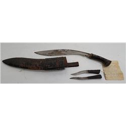 WW1 Indian Nepal Kukri with Paperwork