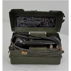 WW2 British Army Field Telephone YA 7815