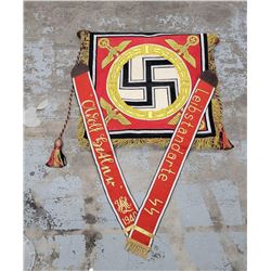 WW2 Nazi SS Parade Banner Military Reproduction