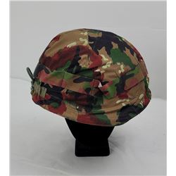 European Helmet w/ Camo Cover - named