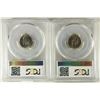 Image 2 : 2 PCGS SLABS ROOSEVELT DIMES 1972 MS62 &