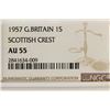 Image 3 : 1957 GREAT BRITAIN SHILLING SCOTTISH CREST