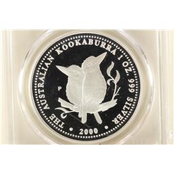 2000-P AUSTRALIA KOOKABURRA 1 OZ SILVER DOLLAR