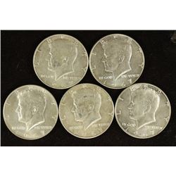 5-1967 40% SILVER JOHN F. KENNEDY HALVES