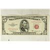 Image 1 : 1953-C $5 US NOTE RED SEAL