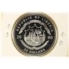 Image 2 : 2000 LIBERIA SILVER PROOF $20 LOUISIANA PURCHASE