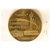 Image 2 : 1 5/16'' BRASS 1968 WORLDS FAIR TOKEN